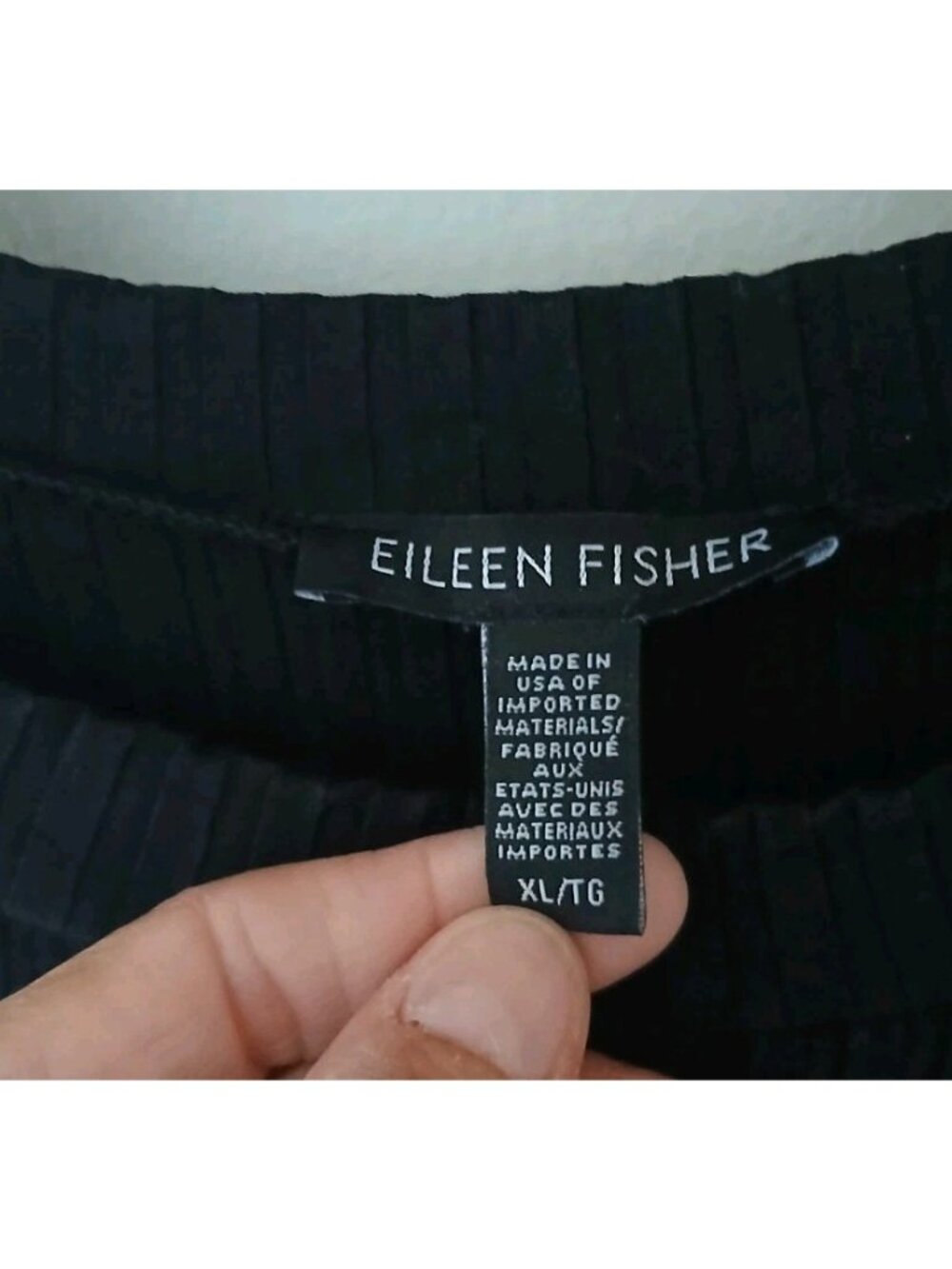 Eileen Fisher Ribbed Tunic Top - Picture 4 of 8